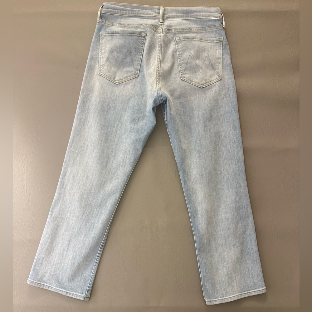 MOTHER Light Blue Straight-Leg Jeans TOMCAT Ankle Jeans Buttonfly (M-3) - Picture 14 of 16